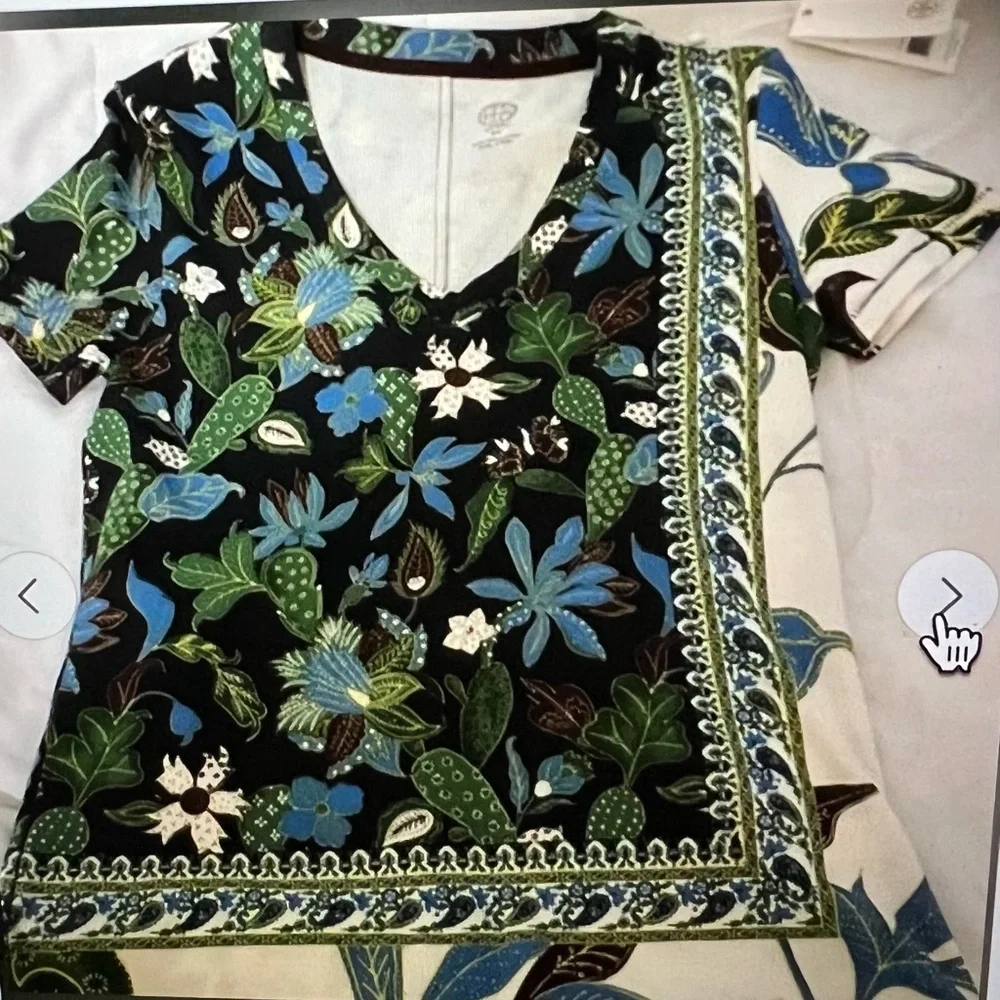 1. Tory Burch Women's Tee-Shirt, new w/tags, 100% Pima Cotton material. - Picture 1 of 5